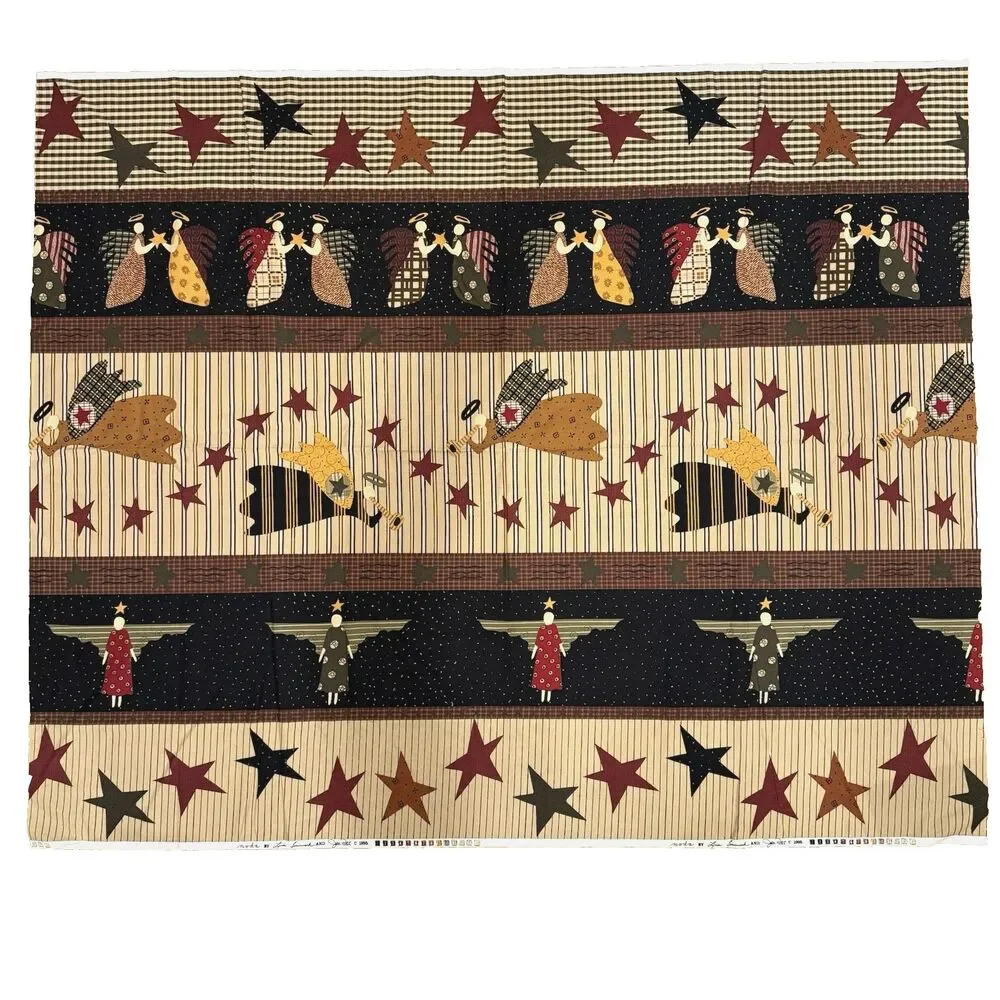 Vtg Moda ANGEL Stripe Cotton Fabric Quilt Bundle Moda Barmmock & Patak Xmas